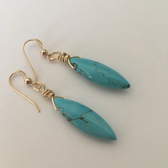 ✨Gemstone Wirewrapped Earrings - Picture 3 of 3